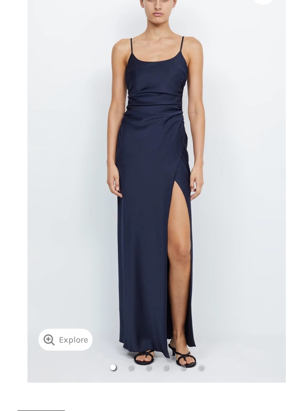 Bec and Bridge eternity scoop Maxi Dress ink blue